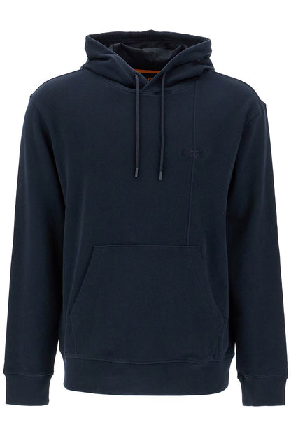 Hooded Sweatshirt With  - Blue