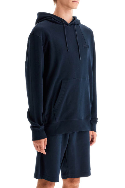 Hooded Sweatshirt With  - Blue