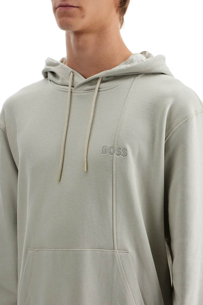 Hooded Sweatshirt With  - Beige