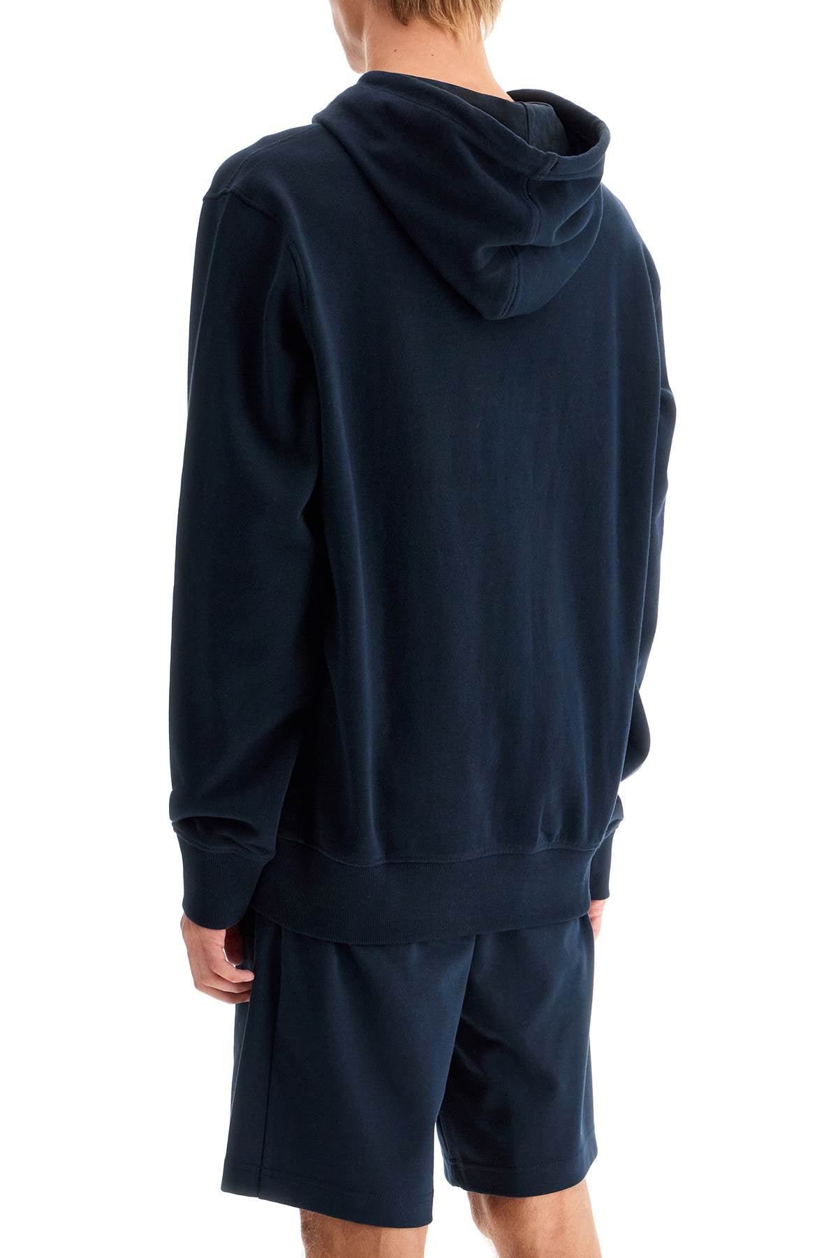 Hooded Sweatshirt With  - Blue