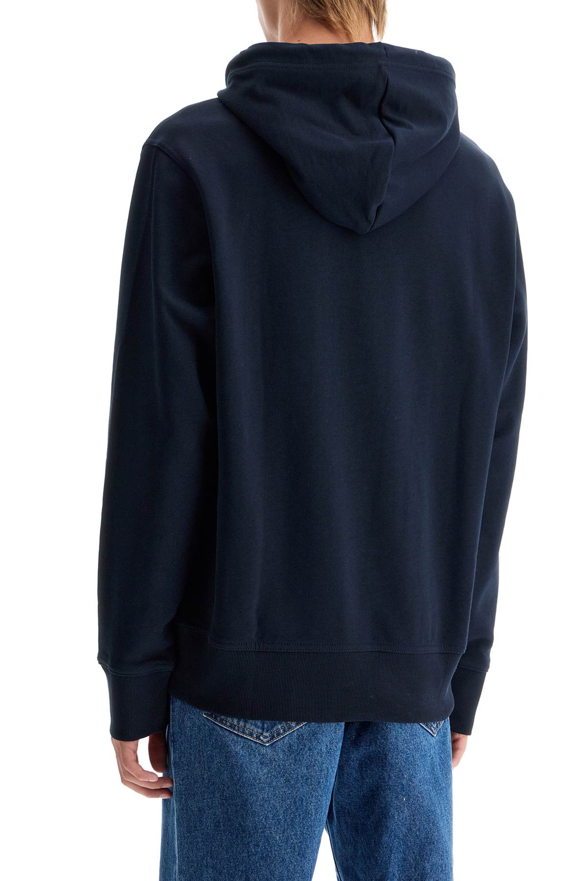 Hooded Sweatshirt With  - Blue