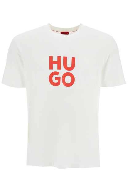 T-shirt With Logo Print  - White