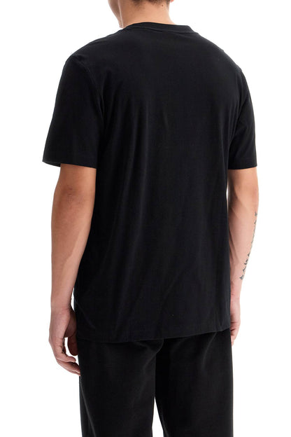 T-shirt With Logo Print  - Black