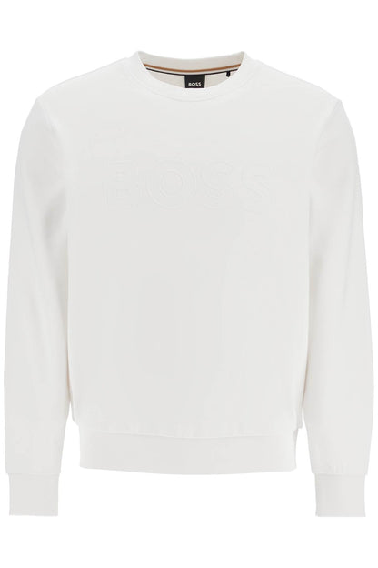 Crewneck Sweatshirt With Logo  - White