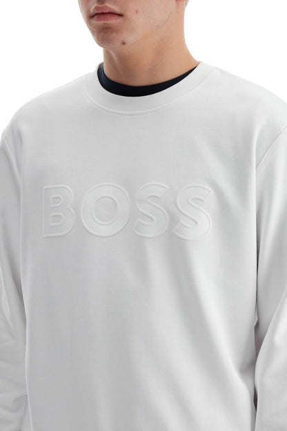 Crewneck Sweatshirt With Logo  - White