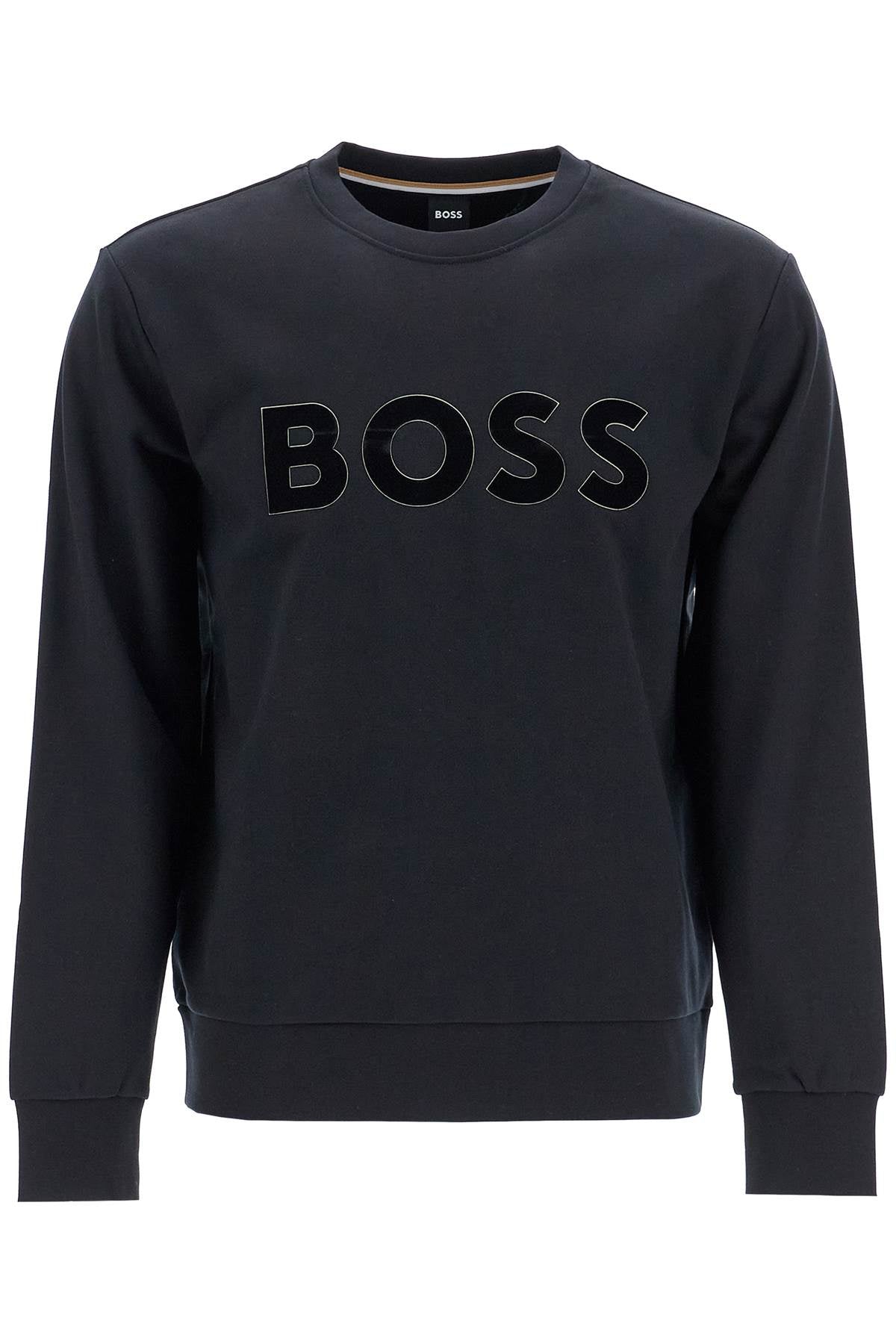 Crewneck Sweatshirt With Logo  - Blue