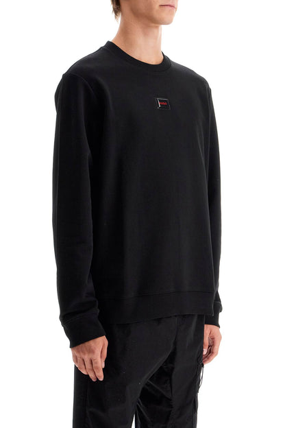 Crewneck Sweatshirt With Logo  - Black