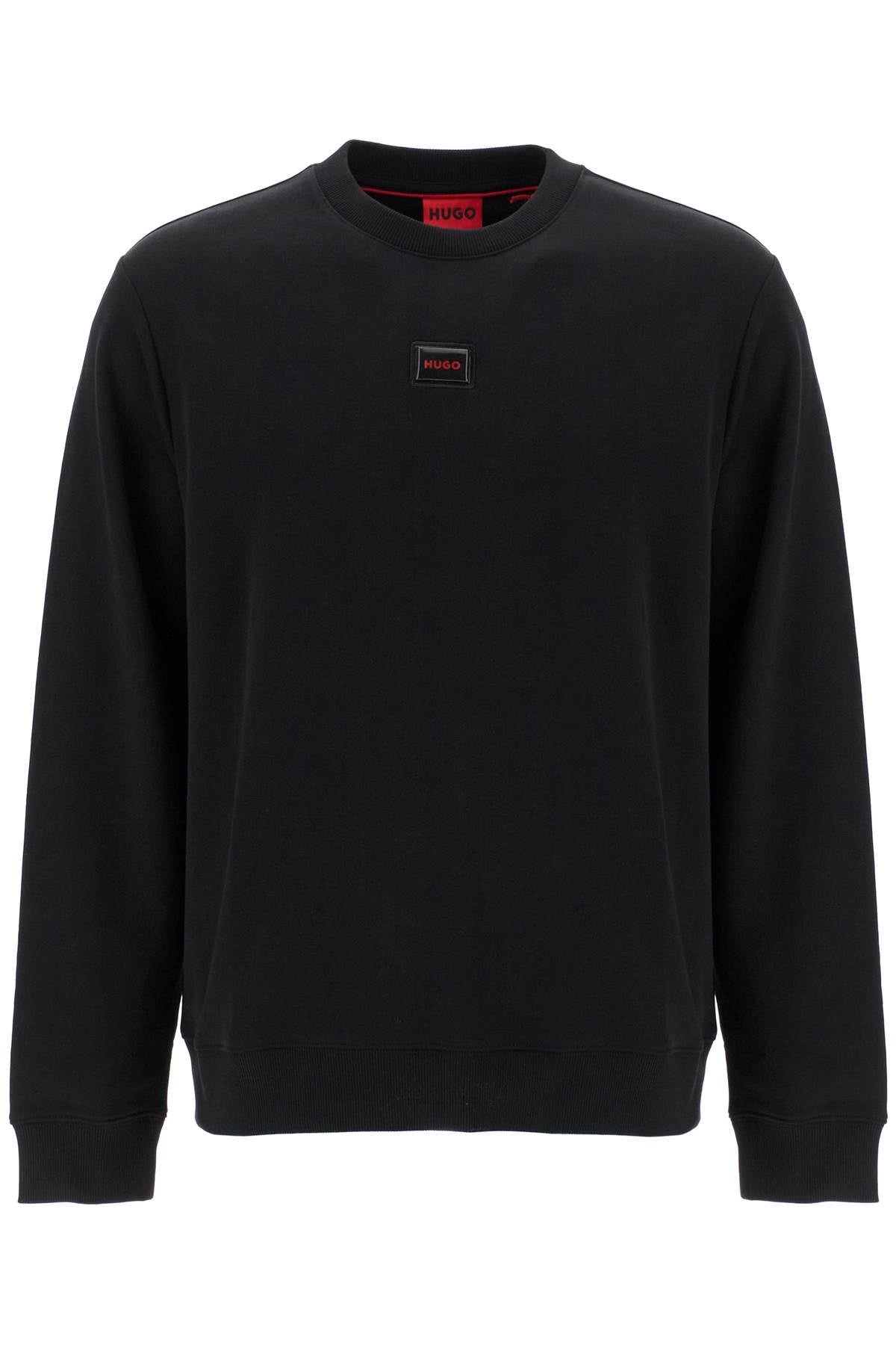 Crewneck Sweatshirt With Logo  - Black