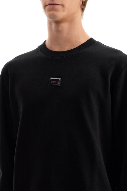 Crewneck Sweatshirt With Logo  - Black