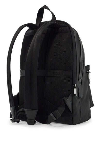 Recycled Fabric Backpack  - Black