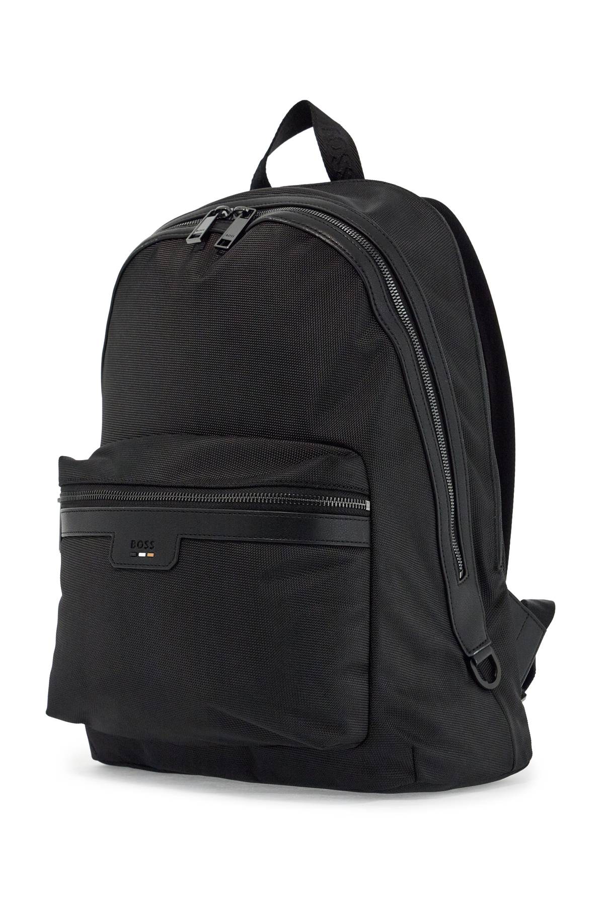 Recycled Fabric Backpack  - Black