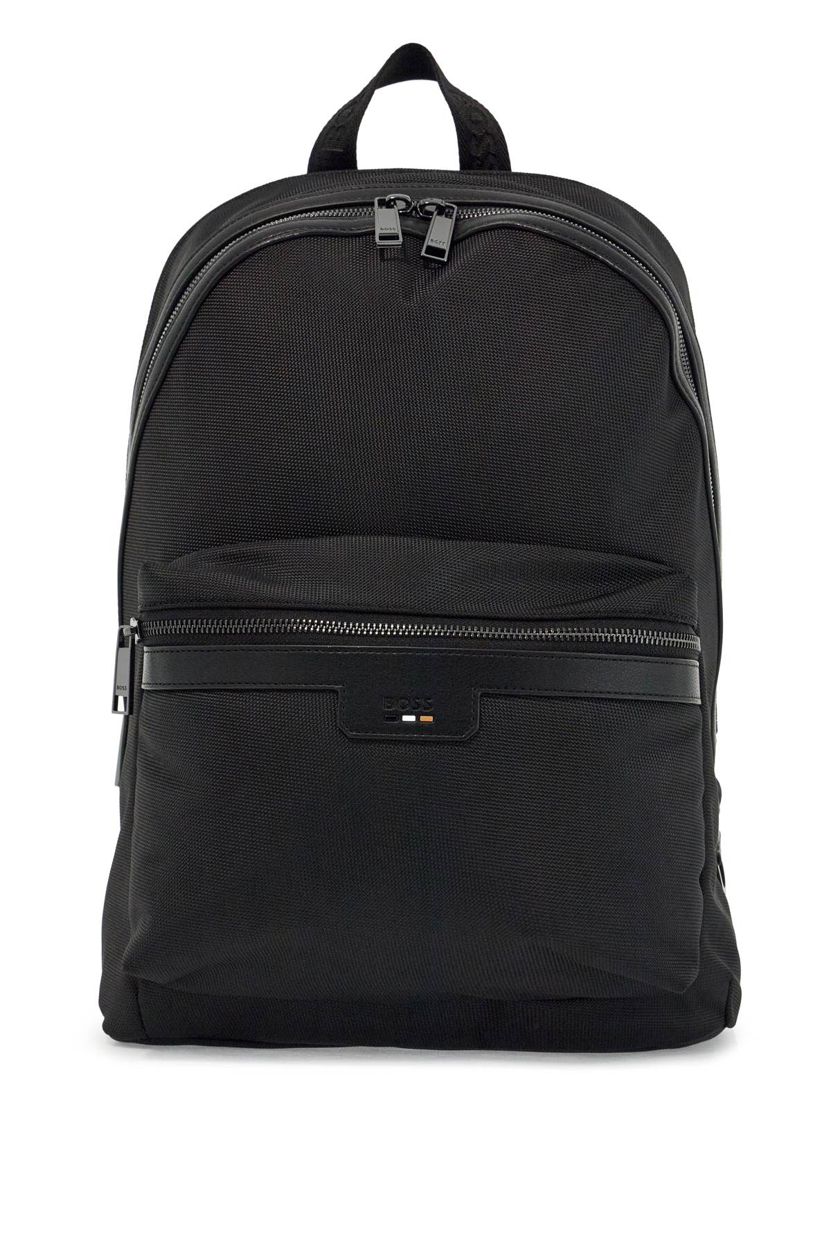 Recycled Fabric Backpack  - Black