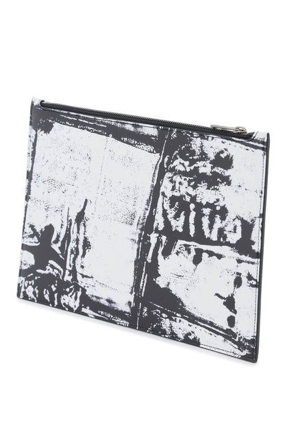 Graffiti Flat Pouch  - Nero