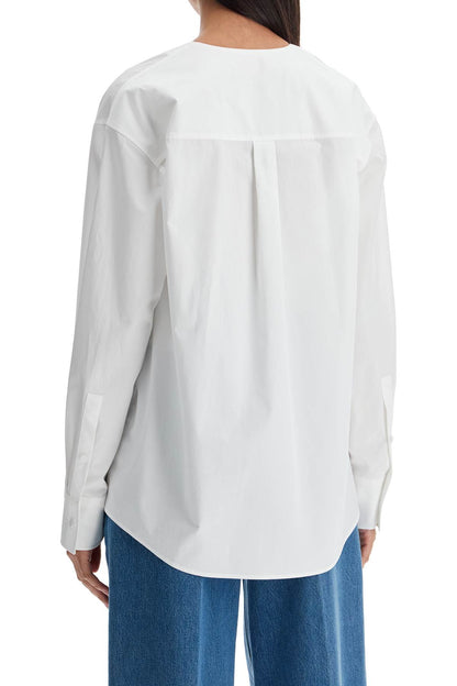 Boxy Poplin Blouse In  - White