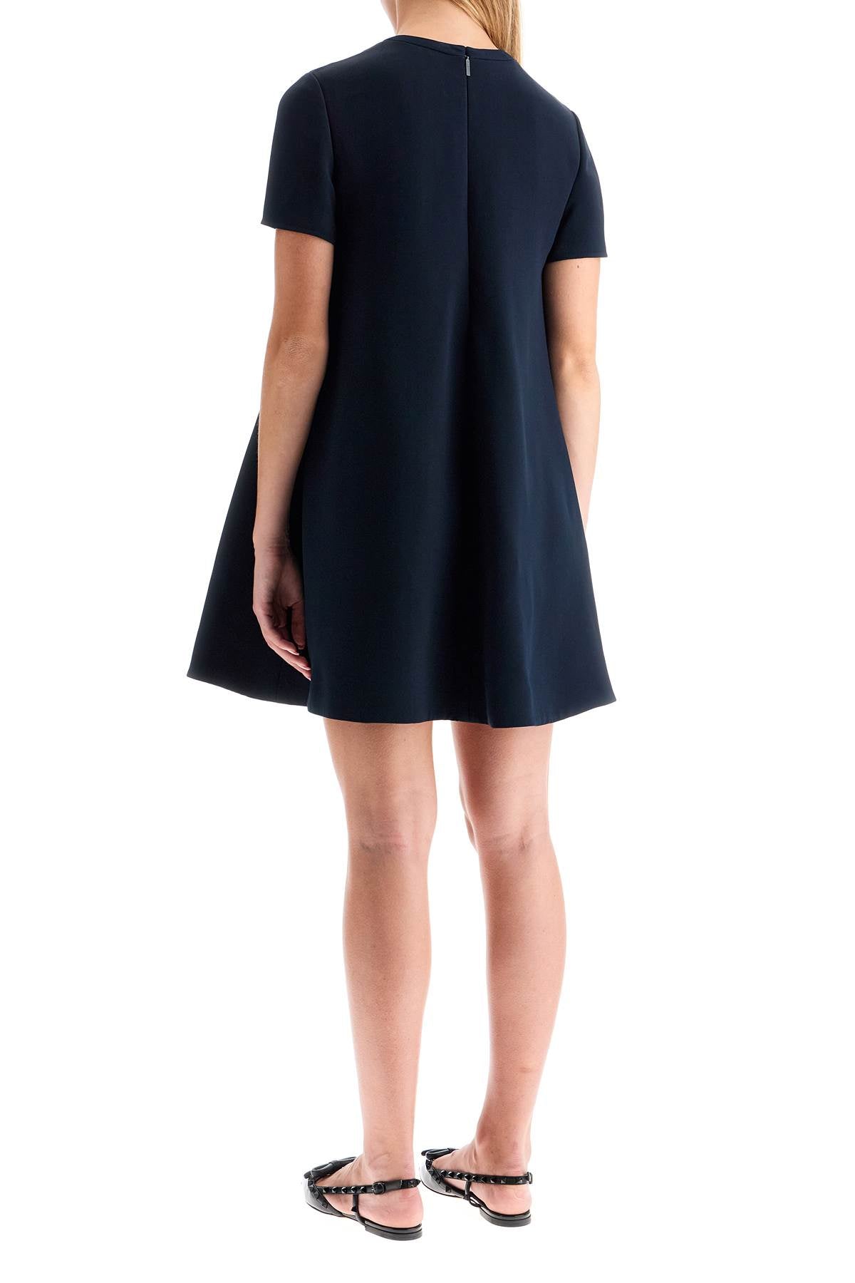 Mini Dress In Structured Couture  - Blue