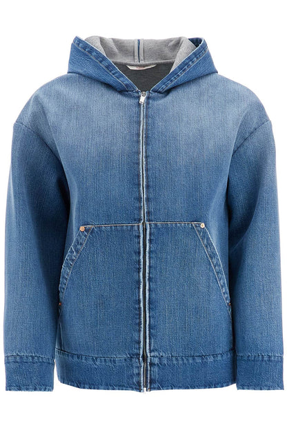 Boxy Denim Jacket For Women  - Blue