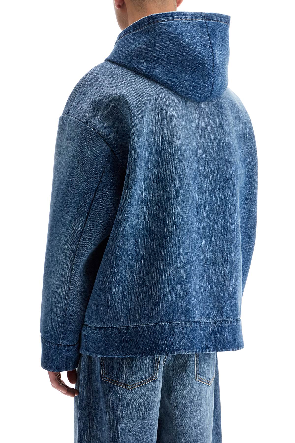 Boxy Denim Jacket For Women  - Blue