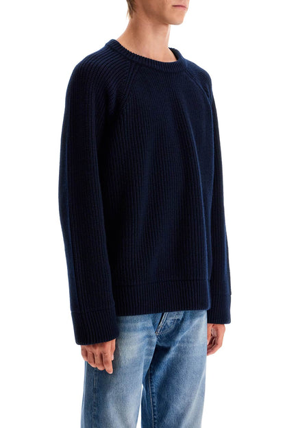 Wool Crewneck Pullover  - Blue