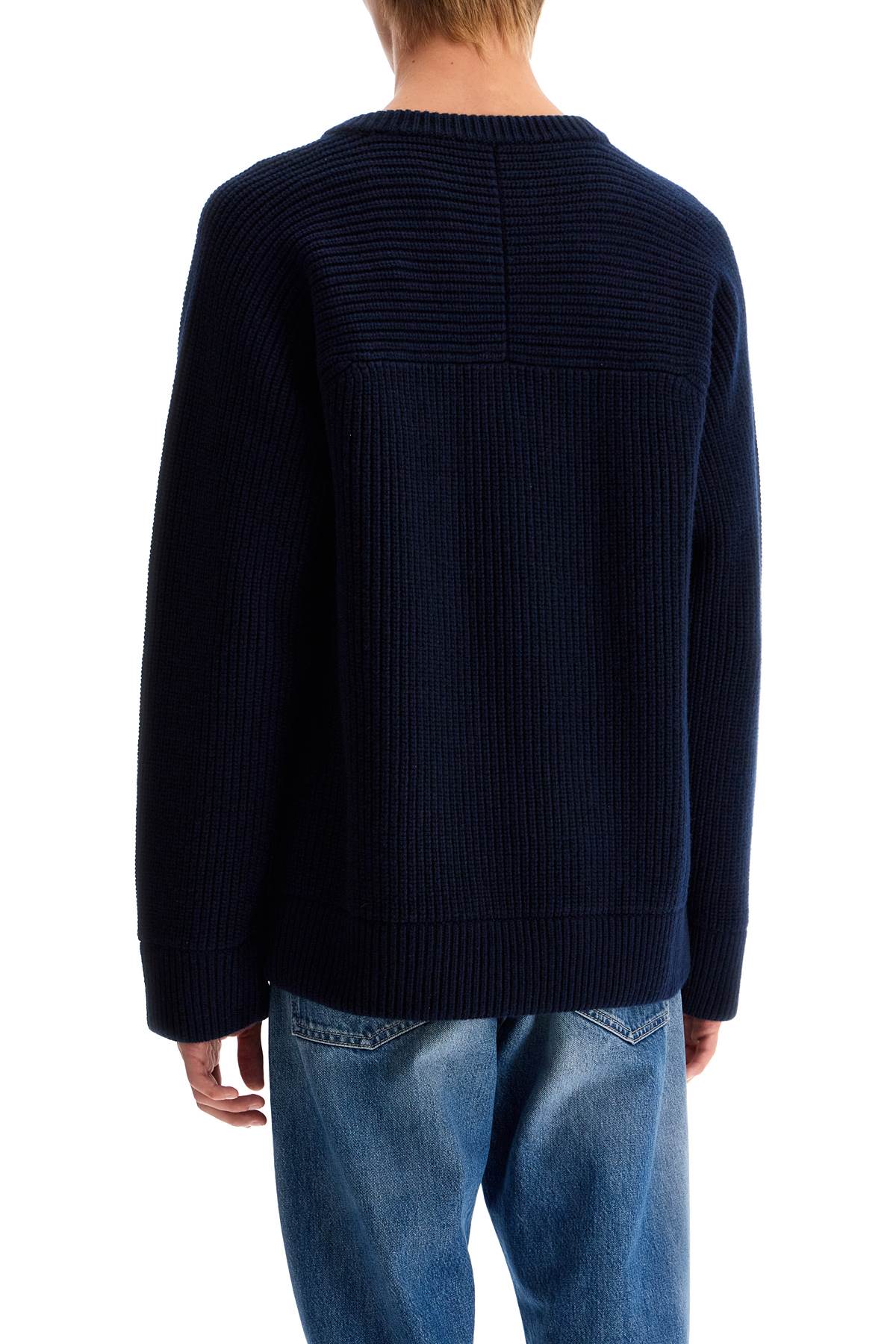 Wool Crewneck Pullover  - Blue