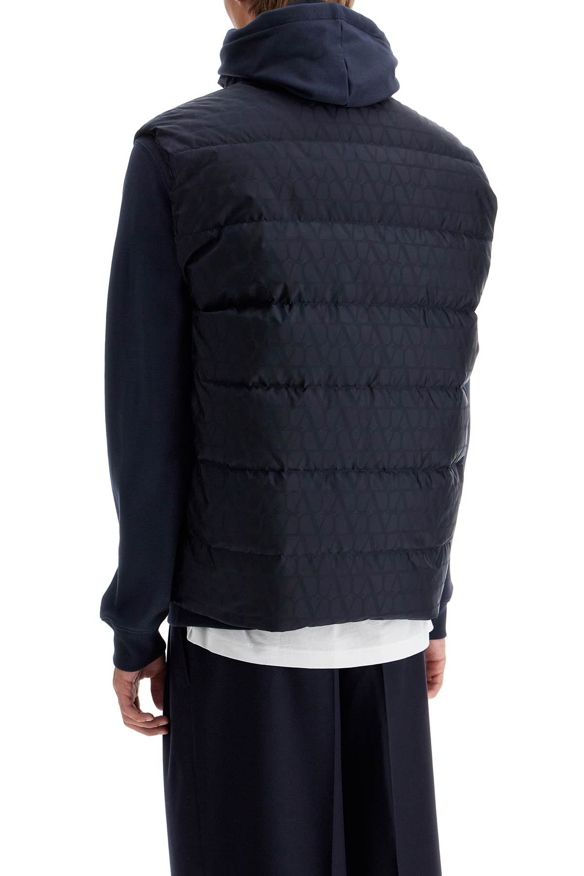 Reversible Down-filled Vest  - Blue