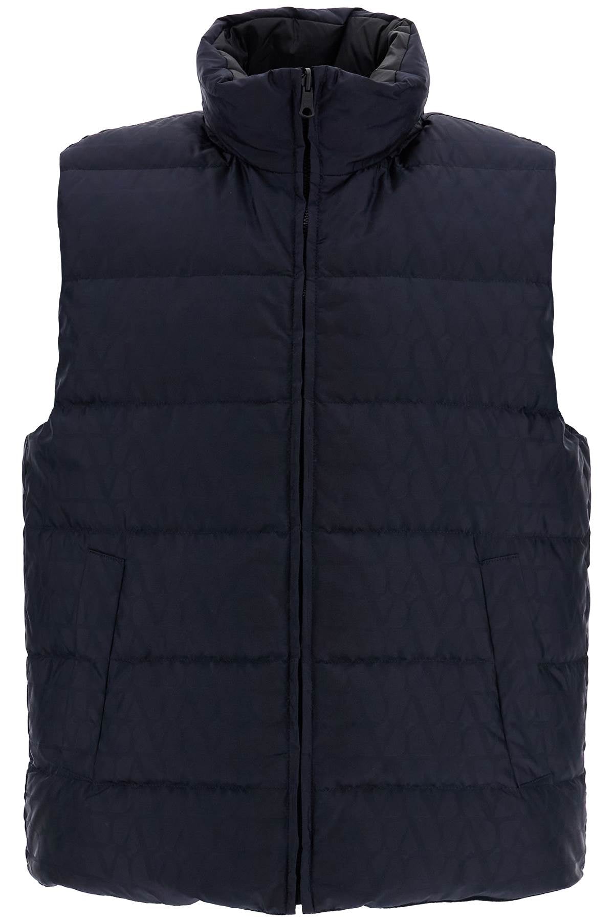 Reversible Down-filled Vest  - Blue