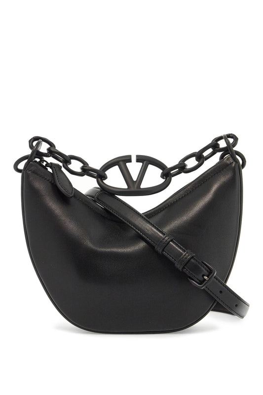 Mini Vlogo Moon Hobo Bag In  - Black