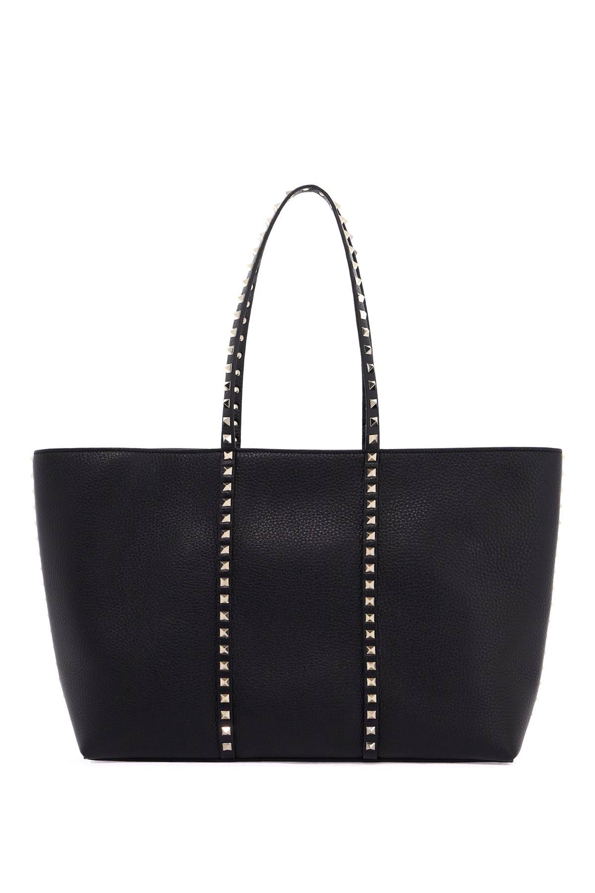 Rockstud Tote Bag  - Black