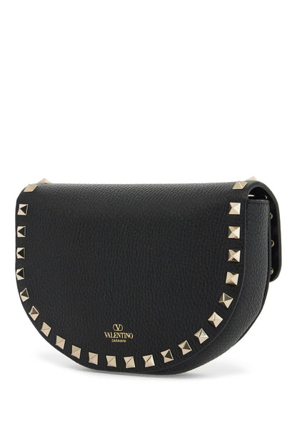 Rockstud Mini Crossbody Bag  - Black