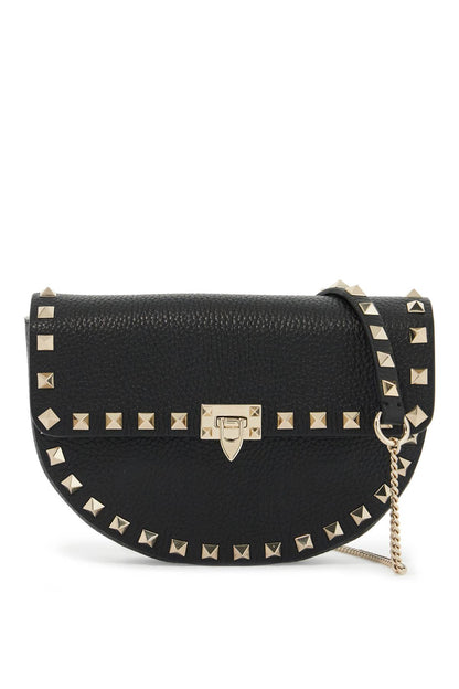 Rockstud Mini Crossbody Bag  - Black