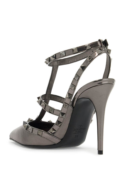 Rockstud Slingback  - Grey