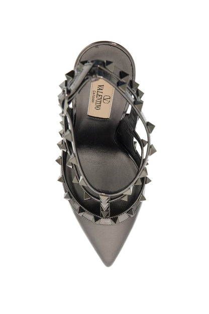 Rockstud Slingback  - Grey