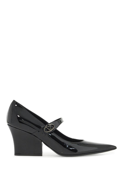 "mary Jane Patent Leather Shoes  - Black