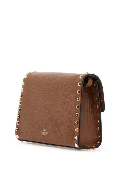 Rockstud Small Crossbody Bag  - Brown