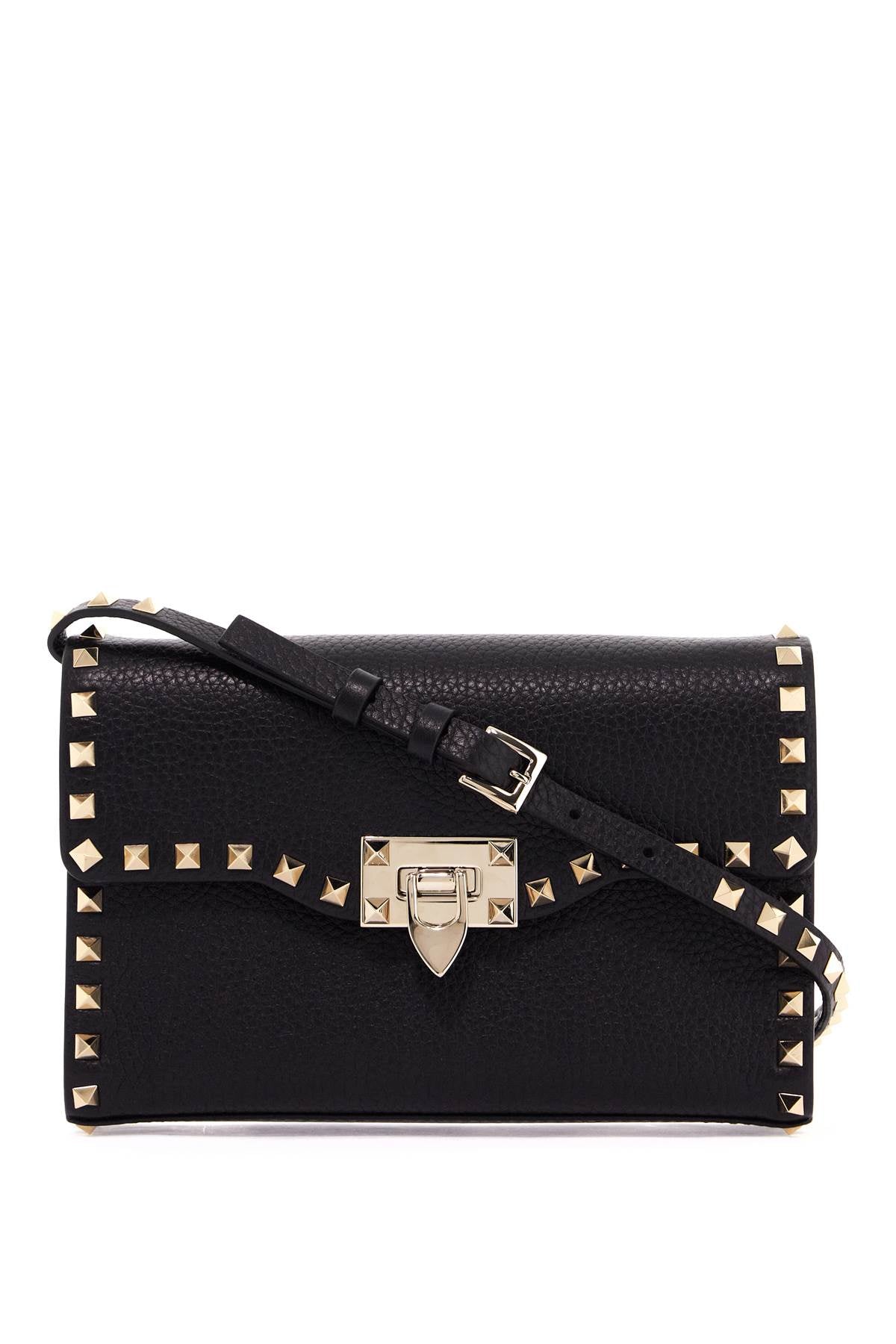 Rockstud Small Crossbody Bag  - Black