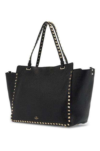 Medium Rockstud Handbag  - Black