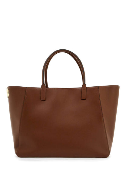 Leather Tote Bag  - Brown