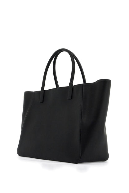 Leather Tote Bag  - Black