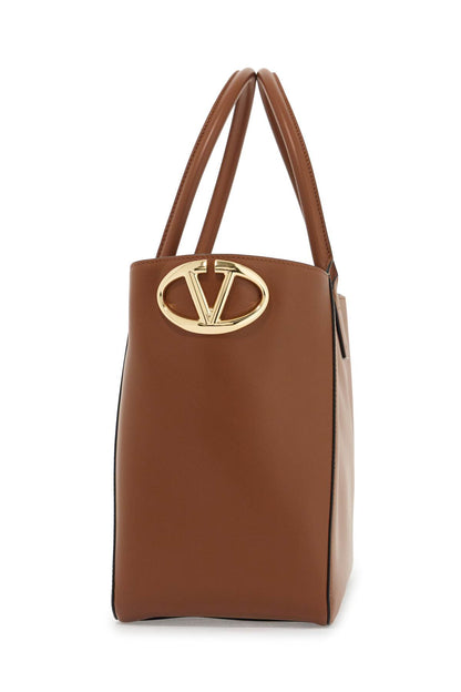 Nappa Calfskin Vlogo Side Tote Bag  - Brown