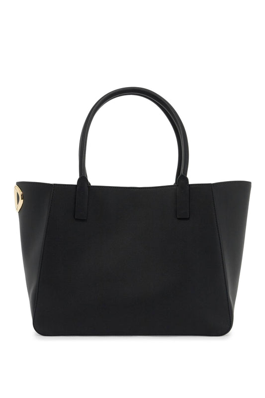 Nappa Calfskin Vlogo Side Tote Bag  - Black