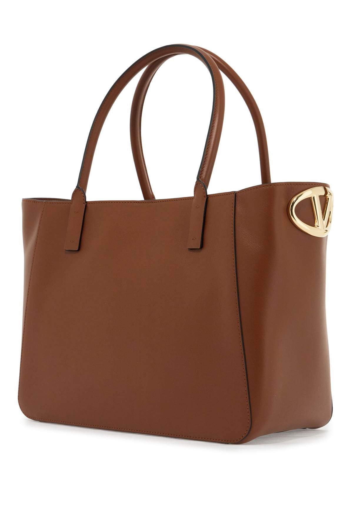 Nappa Calfskin Vlogo Side Tote Bag  - Brown