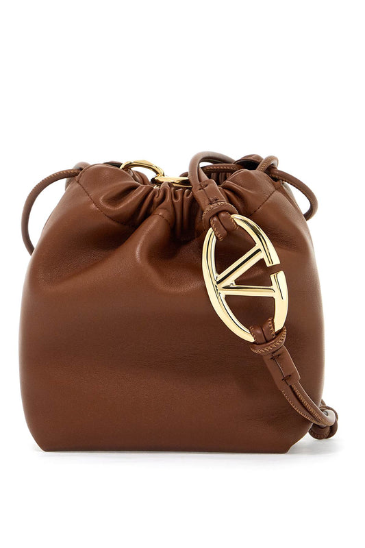 Mini Vlogo Bucket Bag Pouf  - Brown