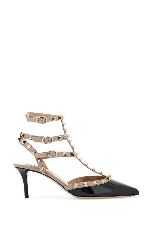 Rockstud Slingback Pumps  - Black