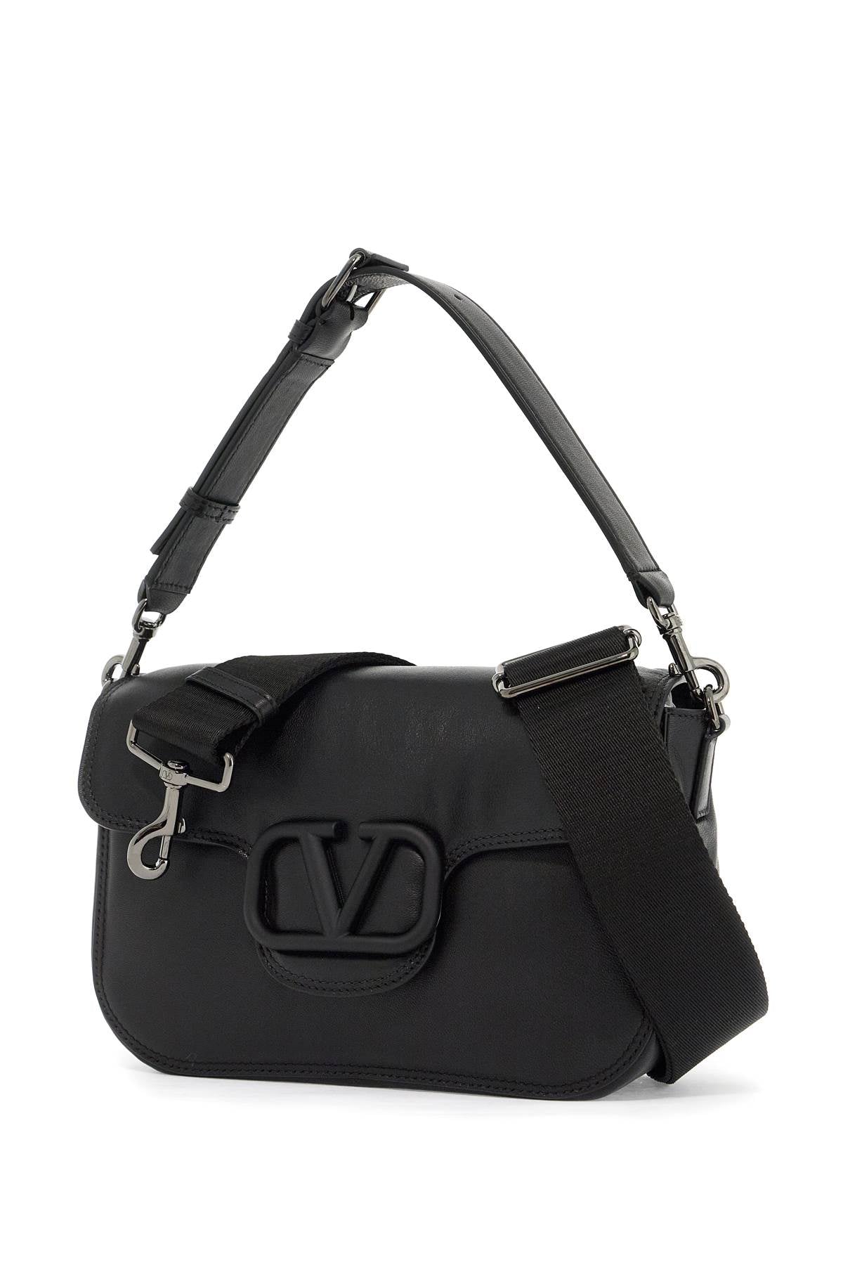 Vlogo Signature Shoulder Bag In Nappa Leather  - Black