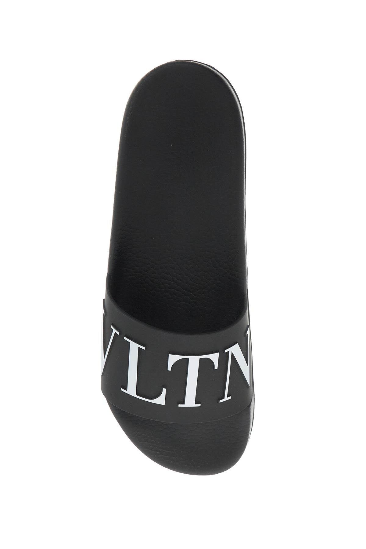 Vltn Rubber Slides  - Black