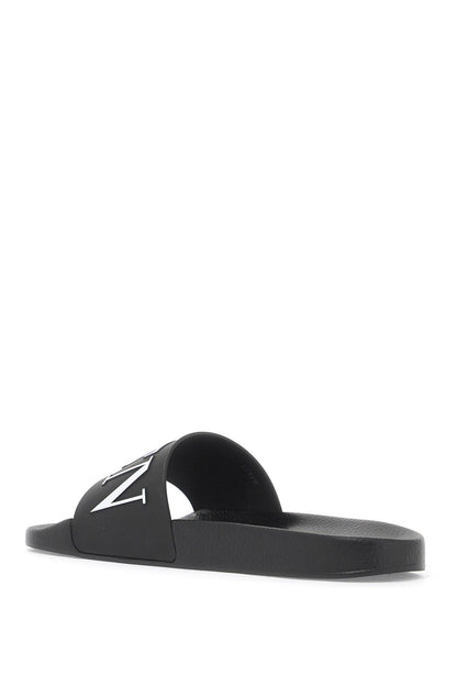 Vltn Rubber Slides  - Black