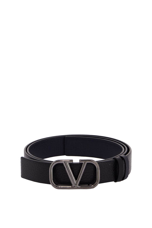 Reversible Vlogo Signature Belt  - Blue