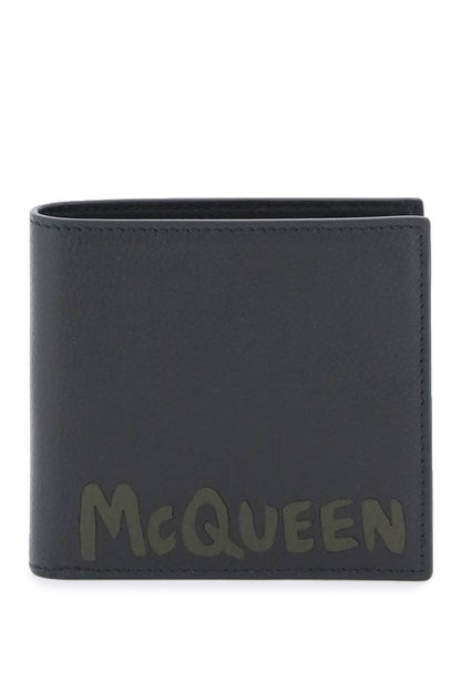 Graffiti Bi-fold Wallet  - Black