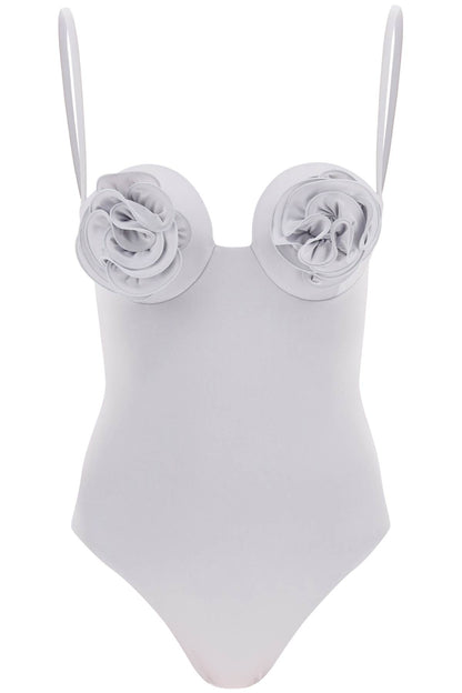 One-piece Flower Swims  - Grey