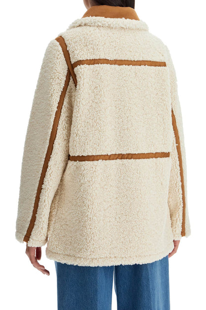 Chloe Faux Shearling Jacket  - White