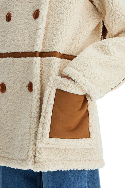 Chloe Faux Shearling Jacket  - White